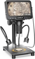 Microscope with Weighing Scale, Digital Magnifier for Error Coins, Jewelry Magni