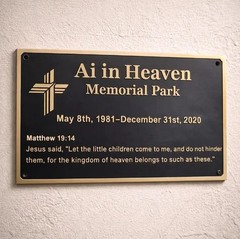 Personalized Brass Remembrance Sign, Custom Memorial Plaque with Cross Engraved