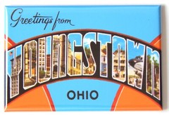 Greetings from Youngstown Ohio FRIDGE MAGNET travel souvenir «style C»