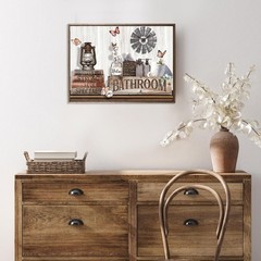 Dazzlewall Farmhouse Wall Decor – Rustic Cotton 15.8″L x 11.8″W, Multicolor