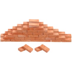 100pcs Mini Bricks Landscaping Miniature Bricks Models Small Bricks for Crafts