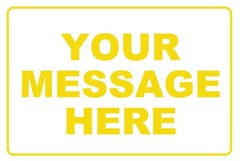 12×8 Custom Personalized Message Metal Sign Create Your Text Home Business Decor