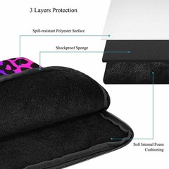 Laptop Sleeve Bag 15.4 15.6 Inch,Leopard Print Cheetah Neon Animal Print Prot…