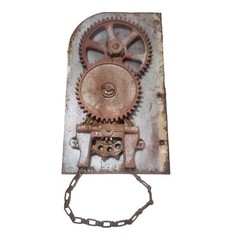 Vintage 1950s Heavy Duty Rustic Garage Door Opener Chain Operated Primitive
