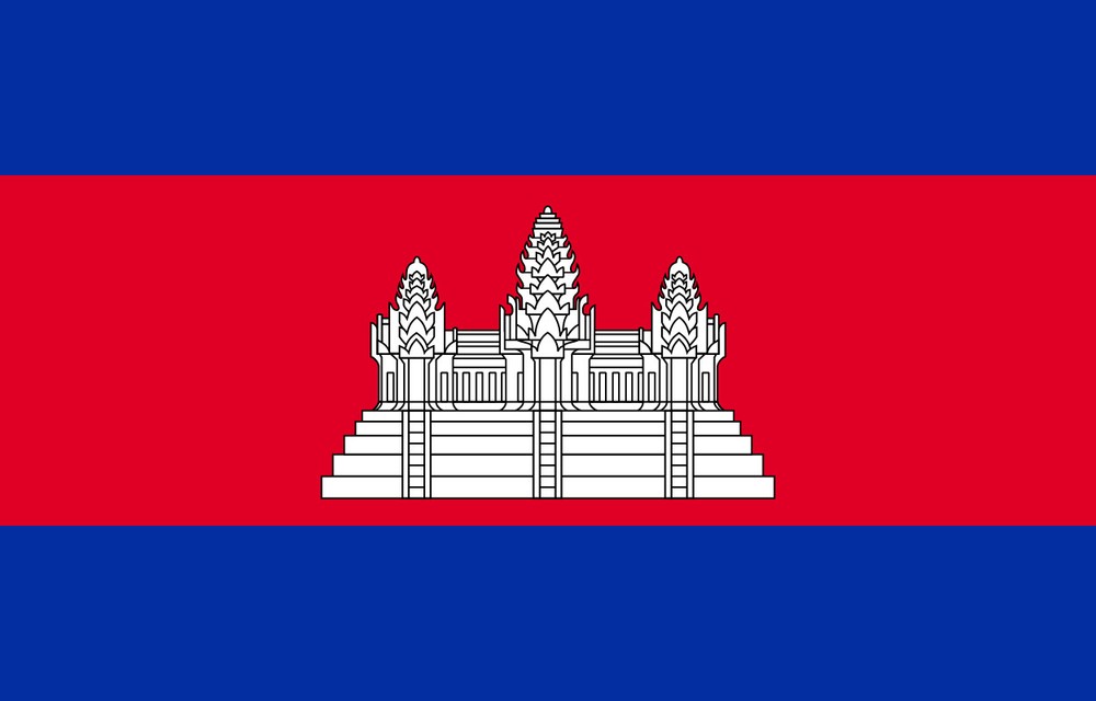 Cambodia Country Flag Vinyl Decal Sticker Car Truck Bumper Laptop Mug Tumbler