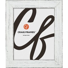 Jasper, 1.5″ Rustic Country White Picture Frame, Common Sizes 4×5-24×36, 2-Pack