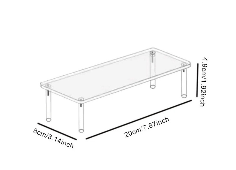 1–4 Tier Acrylic Display Stand: Transparent Rack for Cupcakes, Dolls & Perfume
