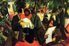 Garden Restaurant August Macke Poster Print