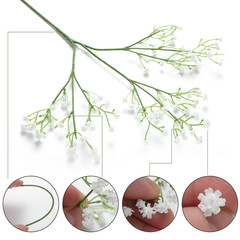 30Pcs Baby Breath Artificial Flowers Fake Babys Breath Gypsophila Flowers Bulk