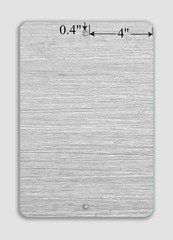 Custom Home Address Sign Plaque Silver Chrome Look Aluminum Metal 12×8