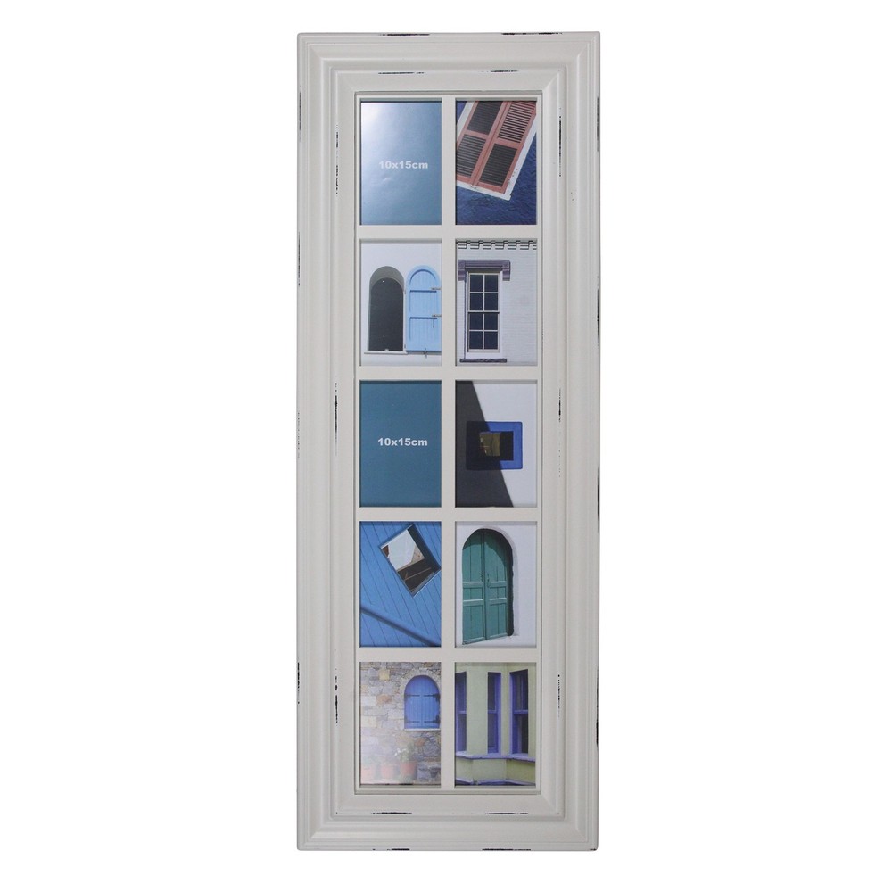 Northlight 35″ Distressed Windowpane Photo Collage Frame Wall Decor