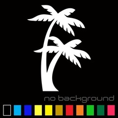 Palm Tree Sticker Vinyl Decal Tropical Island Beach Ocean Wall Car Window
