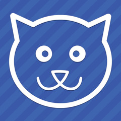 Cute Cat Face Vinyl Decal Sticker Kitten Kitty