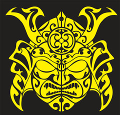 Samurai Mask Vinyl (new) Sticker Decals
