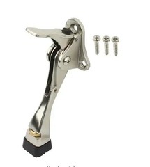 (Lot of 5) Satin Chrome Kick Down Door Stop