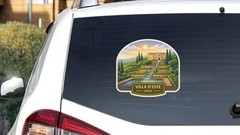 Villa d’Este Italy Sticker Decal Vinyl Die-Cut World Heritage Sites Series