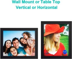 Sophisticated 8×10 Photo Frame – Natural Wood with High-Quality Glass Finish