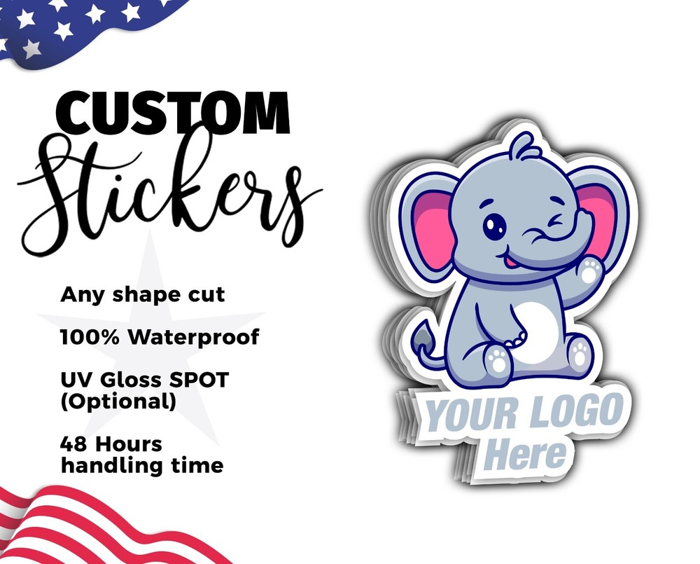 custom stickers bulk – waterproof logo stickers – print custom stickers