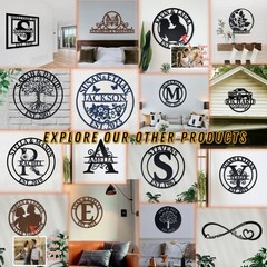 Custom Metal Word Sign,Personalized Name or Text, Wall Decor & Housewarming Gift