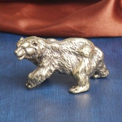 Solid Brass Bear Figurine Statue Animal Figurines Toy House Desktop Decoration