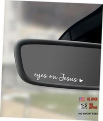 SCUARI 2PCS Car Stickers,Christian Car Decals,Jesus Stickers for Cars,Car White
