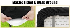 Rectangle Table Cloth, Waterproof Elastic Fitted Tablecloths for 6 Foot Tables,