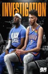 OKC Basketball Duo Wall Vinyl Decal Poster Print Removable Adhesive Graphic
