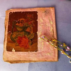 Antique Ephemera Scrapbook Junk Journal – Vintage Photo Clippings Mixed Media