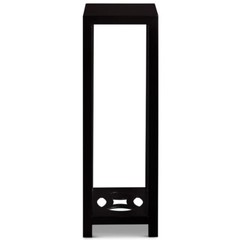 US SELLER – Matte Black Finish Elmwood Ning Chou Design Pedestal