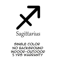 Sagittarius Zodiac Symbol Vinyl Sticker Wall Laptop Window Bumper Yeti Car Decal