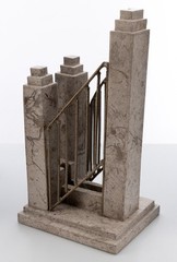 O.C. Tanner Display for Unknown Award Plaque of a Bridge / Staircase 11″ 3.5lbs
