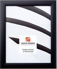 1WB3BK 8 by 10-Inch Picture Frame, Smooth Wrap Finish, 1-Inch Wide