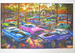 DODGE CHARGER PLYMOUTH ‘CUDA ART THEY ALL CAME WITH THE FARM 1970 1971 MOPAR 426