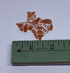 Texas State Map Sticker Wildlife Animal Art Decal Vinyl USA Travel Souvenirs Tc9