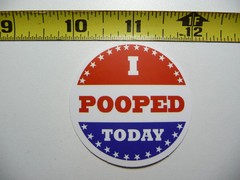 I POOPED TODAY STARS SMALL STICKER DECAL FUNNY SNARKY SARCASTIC SARCASM