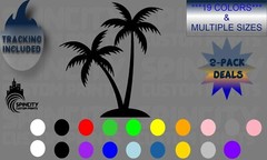 Palm Tree Home Décor Car Window Vinyl Decal Sticker Tropical Beach