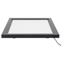 15.7*19.7 inch Black Rectangle LED Poster Frame Light Box Advertising Display
