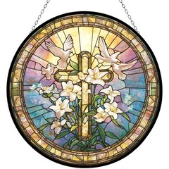 Easter Cross Stained Glass Sun Catcher | Unique Gifts for All Occasions