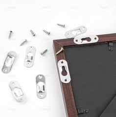 Versatile 50 Pack Keyhole Hanger Set with Screws – Perfect for Art & Decor