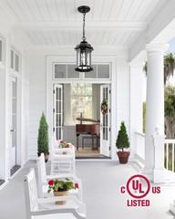 Outdoor Pendant Lights for Porch, Black Pendant Light Fixtures with Adjustabl…