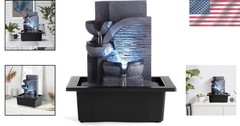 Versatile Indoor Water Fountain with Calming Glow – Perfect Size for Every Room
