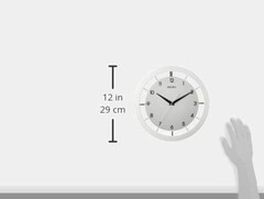 Transitional Metal Wall Clock 11″, Silver