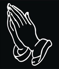 Praying Hands Vinyl Decal Die Cut Sticker Free Shipping Christian Religious