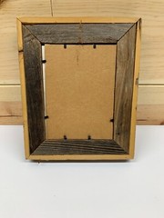 Primitive Framed Picture of Outhouse «Full Moon» 10-1/2″ x 8-1/2″