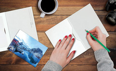 Photo Frame Note Cards for 4″ X 6″ Photos, 50 Pack, Photo Inserts with Envelopes