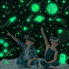 Glow in the Dark Stars for Ceiling Decor,849 Pcs Glowing Stickers for Ceiling Pl