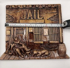 Western Decor, Old Style Jail, Hanging Wall Plaque