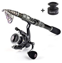 Fishing Rod Combo 5.91FT Telescopic Spinning Reel Carrier Bag Sougayilang Combos
