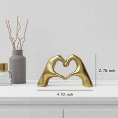 Small Heart Hands Sculpture, Modern Aesthetic Decor for Living Room, Bedroom,…