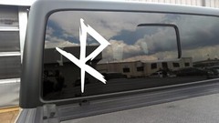 Safe Travels Vinyl Decal V2 Viking Rune Norse Symbol Bindrune Die Cut Sticker